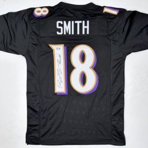 Roquan Smith Beckett Witnessed Autographed Jersey - Black Baltimore Ravens